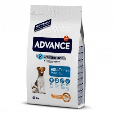 H ADVANCE Sensitive Adult είναι μια άριστη τροφή ιδιαίτερα κατάλληλη για σκύλους με δυσανεξία στην πρωτεΐνη κρέατος, μικρόσωμους σκύλους  από 8 μηνών έως 8 χρονών και από 1 έως 10 κιλά.