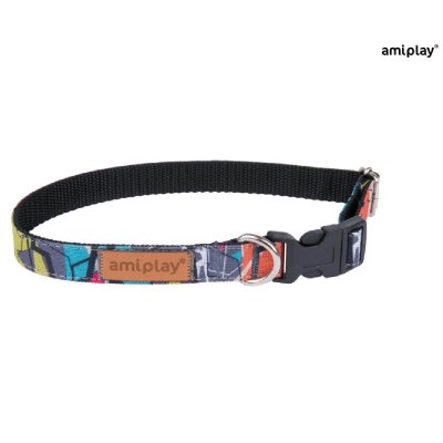 Amiplay περιλαίμιο σκύλου Adjustable collar Abstraction. Μεγάλη γκάμα αξεσουάρ για σκύλους Amiplay. Αγοράστε από την άνεση του σπιτιού σας.