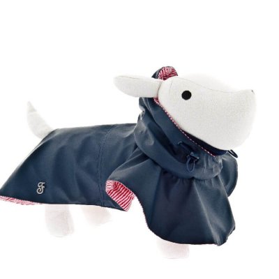 Ferribiella Cerata αδιαβροχη Κάπα σκύλων,κηρωμένη μοντέρνα καινοτομία για την προστασία των σκυλων κατά τη διάρκεια του φθινοπώρου και του χειμώνα περιπάτους.Χρωμα μπλε