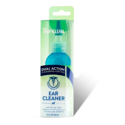 Tropiclean Ear Cleaner Dual Action - Καθαριστικο Αυτιων 118Ml. Gel καθαρισμού των αυτιών απο το κερί και μειώνει την οσμή.