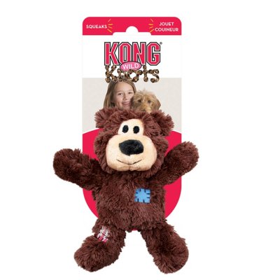 Λούτρινο παιχνίδι απο την εταιρεία Kong. Αρκουδακι Wild Knots Bear. Λούτρινο παιχνίδι σκύλων με πολύ μαλακό ύφασμα και σταθερό σκελετό από σκοινί με δεμένους κόμπους.Χρώμα καφε σκουρο