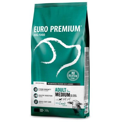 Ξηρά Τροφή από την εταιρεία Europremium και την σειρά Original με Αρνί& Ρύζι,χωρίς γλουτένη.Για ενήλικες σκύλους Μεσαίου μεγέθους φυλών/ Medium Breed 
