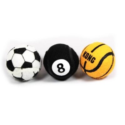 Sport balls απο την Kong συνδυάζει το κλασικό παιχνίδι σκύλων το πετάτε και το κυνηγά ο σκύλος. Για ενθουσιώδεις και αθλητικούς σκύλους.  Μεγέθη: X-Small συσκευασία με 3 τεμάχια Small Συσκεαυσία με 3 τεμάχια Medium Συσκευασία με 3 τεμάχια Large Συσκευασία με 2 τεμάχια 