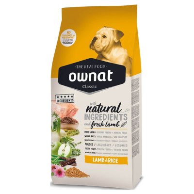 Ξηρά τροφή από την Ownat , Classic σειρά, κατάλληλη για ενήλικους/ Adult σκύλους βάρους 1-10kg, ειδικά σχεδιασμένη για υψηλή πρόσληψη θερμίδων και πλούσια σε πρωτεΐνες, έτσι ώστε να καλύπτει τις διατροφικές ανάγκες των μικρόσωμων φυλών