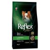 Premium ξηρά τροφή απο την εταιρεία Reflex plus για Adult/Ενήλικους σκύλους μικρόσωμων φυλών, με κοτόπουλο και ρύζι.