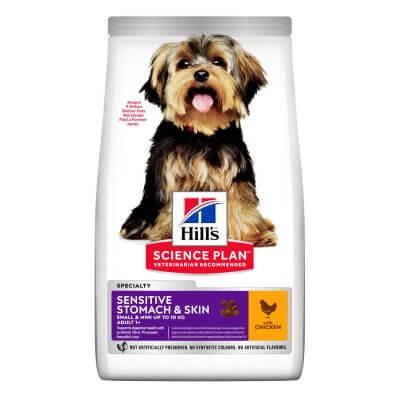 hill's-science-plan-dog-dry-food-adult-sensitive-stomach-skin-small-mini-chicken-ksira-trofi-skylou-kotopoulo
